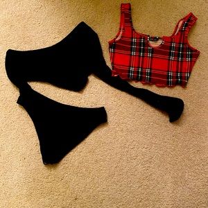 Body suit & crop top